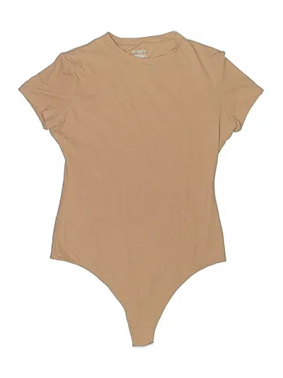 Pre-owned Pumiey Bodysuit In Tan