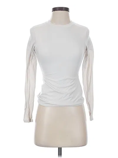 Pre-owned Pumiey Long Sleeve Top Ivory Turtleneck Tops