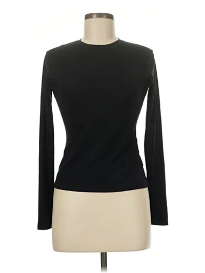 Pre-owned Pumiey Long Sleeve T-shirt In Black