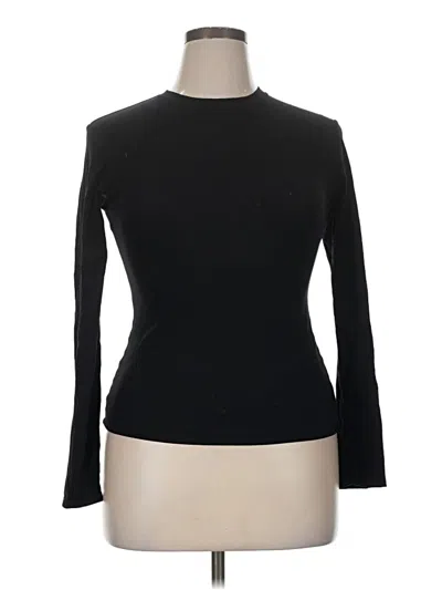 Pre-owned Pumiey Long Sleeve T-shirt In Black