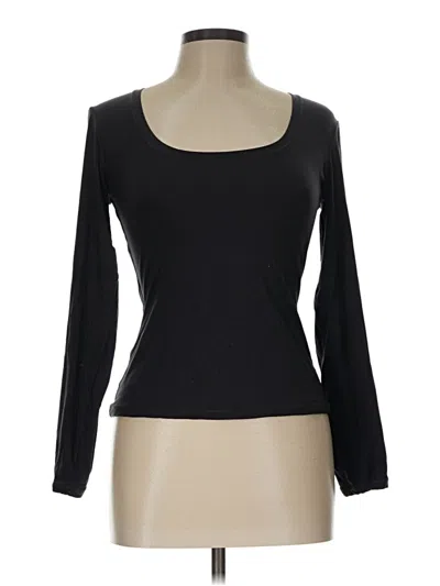 Pre-owned Pumiey Long Sleeve T-shirt In Black