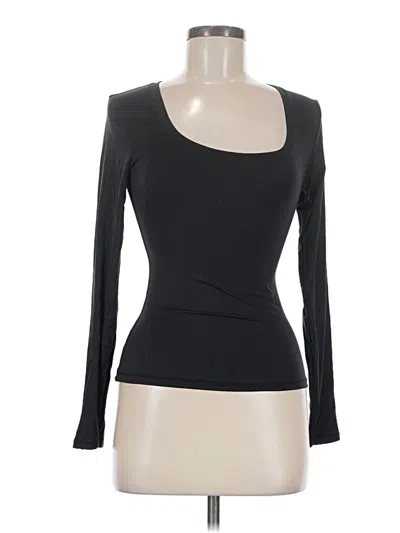 Pre-owned Pumiey Long Sleeve T-shirt In Black