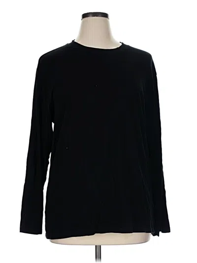 Pre-owned Pumiey Long Sleeve T-shirt In Black