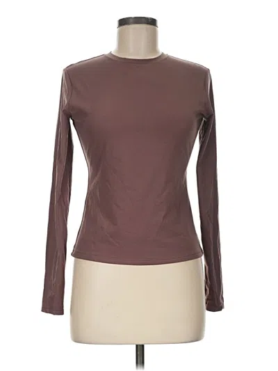 Pre-owned Pumiey Long Sleeve T-shirt In Brown