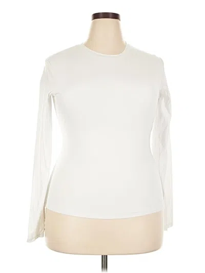 Pre-owned Pumiey Long Sleeve T-shirt In Ivory