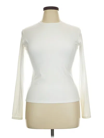 Pre-owned Pumiey Long Sleeve T-shirt In Ivory