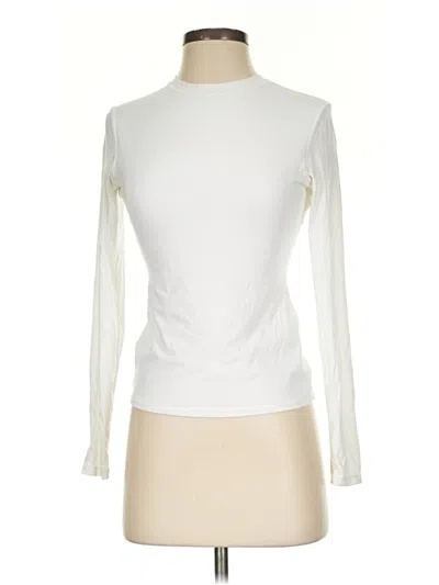 Pre-owned Pumiey Long Sleeve Turtleneck In Ivory