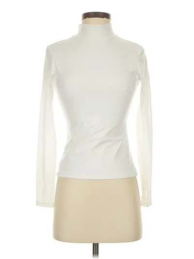 Pre-owned Pumiey Long Sleeve Turtleneck In White