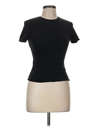 Pre-owned Pumiey Short Sleeve Turtleneck In Black