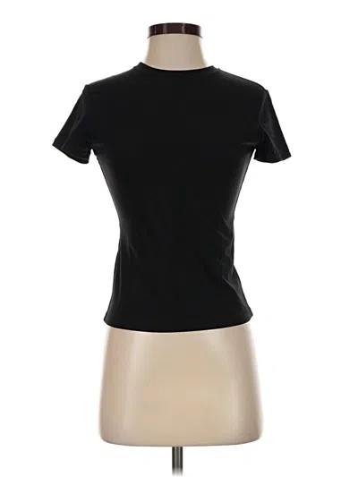 Pre-owned Pumiey Short Sleeve Turtleneck In Black