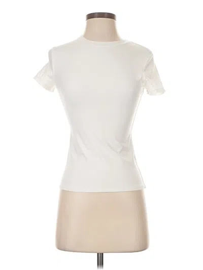 Pre-owned Pumiey Short Sleeve Turtleneck In Ivory