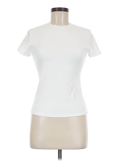 Pre-owned Pumiey Short Sleeve Turtleneck In White