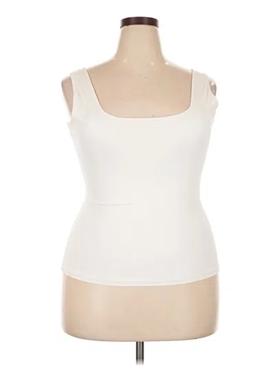 Pre-owned Pumiey Sleeveless Top Ivory Sweetheart Neckline Tops