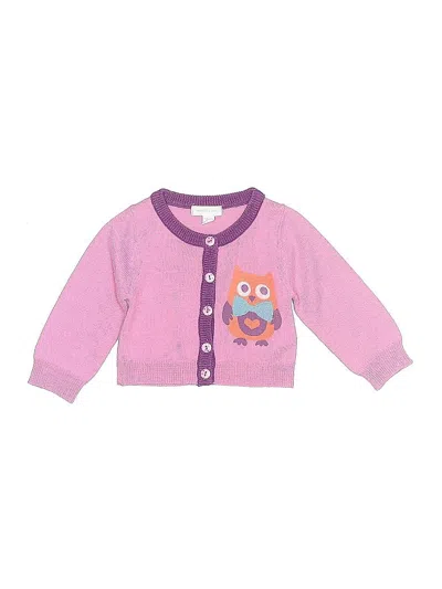 Pre-owned Pumpkin Patch Kids' Cardigan Sweater In Pink