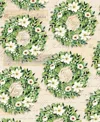 Punch Studio Magnolia Wreath Holiday Gift Wrap, 30" X 120" In Multi