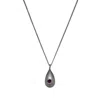 Punchi Women's Red Ruby Droplet Necklace In Gray