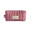 Punchiess Burgundy Ethnic Makeup Bag In Red
