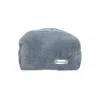 Punchiess Grey Plush Makeup Bag In Grey