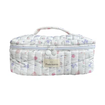 Punchiess Neutrals Roses Dyson Vanity Case In White
