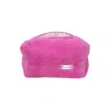 Punchiess Pink / Purple Pink Plush Makeup Bag In Pink/purple