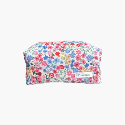 Punchiess Multicolor Floral Makeup Bag