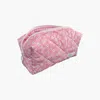 Punchiess Pink / Purple Pink Floral Makeup Bag In Pink/purple