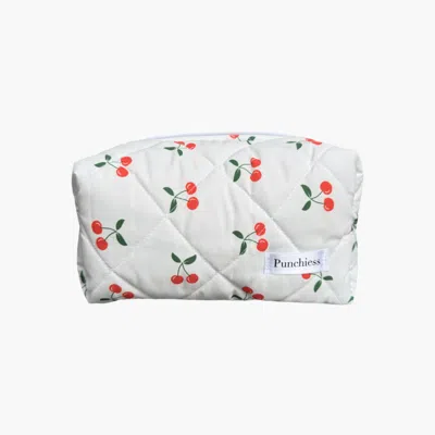 Punchiess Red Cherry Makeup Bag