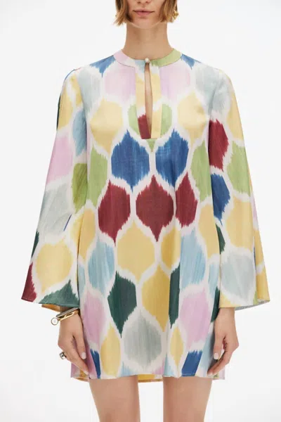 Punicana Plaj Dress In Multi Baklava Motif