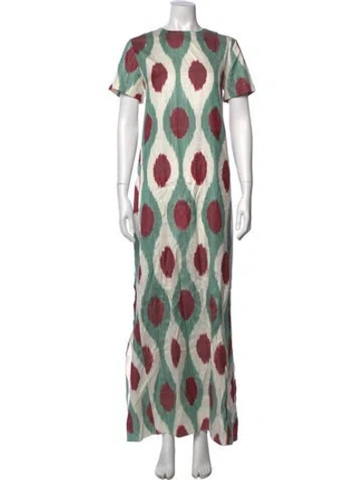 Pre-owned Punicana Silk Long Dress In Blue