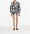 Punicana Tiril Skirt In Black-white Zebra Motif In Multi
