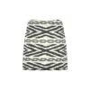Punicana Women's Black / White Tiril Skirt In White / Black Geometric Cotton Ikat In Black/white