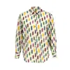 Punicana Women's Chic Shirt In Multi Confetti Cotton Ikat