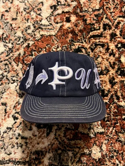 Pre-owned Punk And Yo Punkandyo All Over Cap In Navy