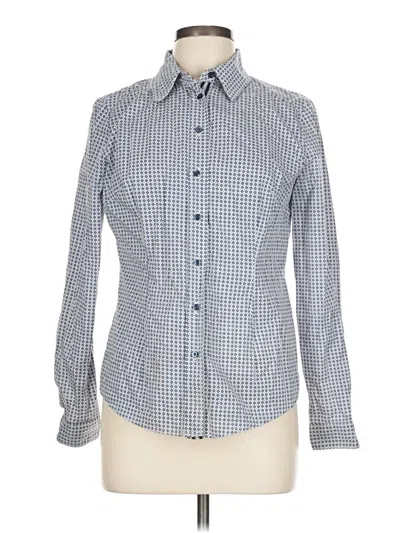 Pre-owned Punt Roma Long Sleeve Button Down Shirt In Blue