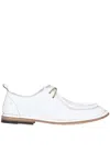 Punto Pigro Nappa Leather Lace Up Shoes In Ivory
