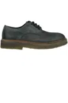 Punto Pigro Used Effect Leather Derby Shoes In Gray