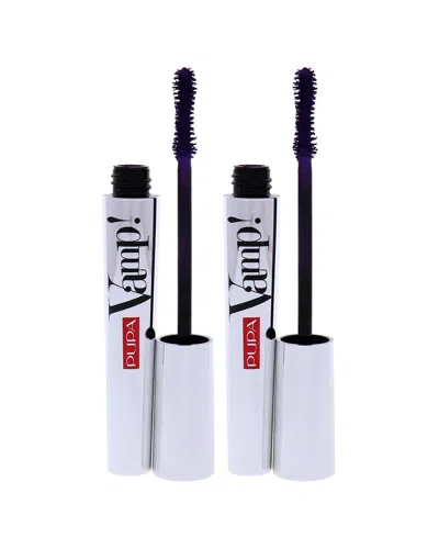 Pupa Milano Women's 0.32oz 400 Amethyst Violet Vamp Mascara - Pack Of 2 In White