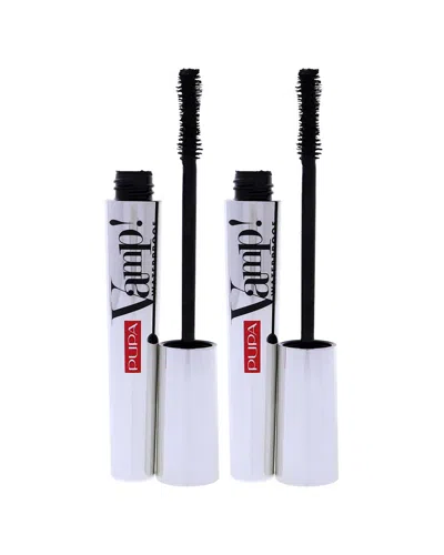 Pupa Milano Women's 0.3oz 001 Extra Black Vamp Waterproof Mascara - Pack Of 2 In Multi