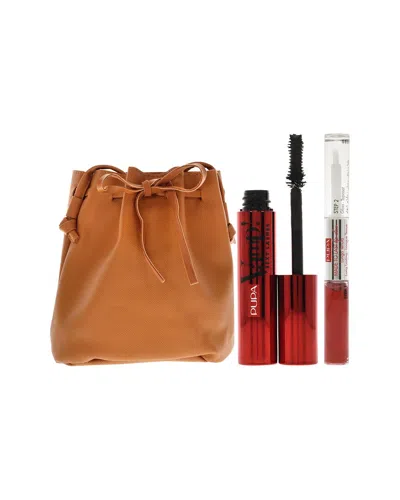 Pupa Milano Women's Vamp Sexy Lashes And Made To Last Lip 3pc Set