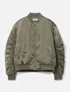 Puppet Theater Ruched Bomber In Green