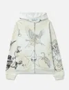 Puppet Theater Skin Hoodie Gray In Green