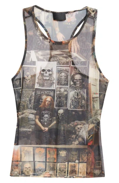 Puppets And Puppets Metal Friends Mesh Racerback Tank