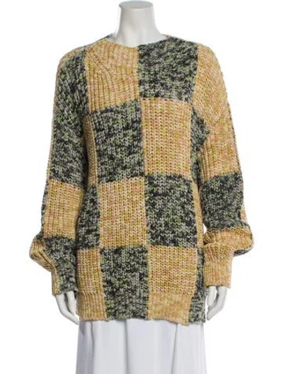 Pre-owned Puppets And Puppets Printed Crew Neck Sweater In Multi