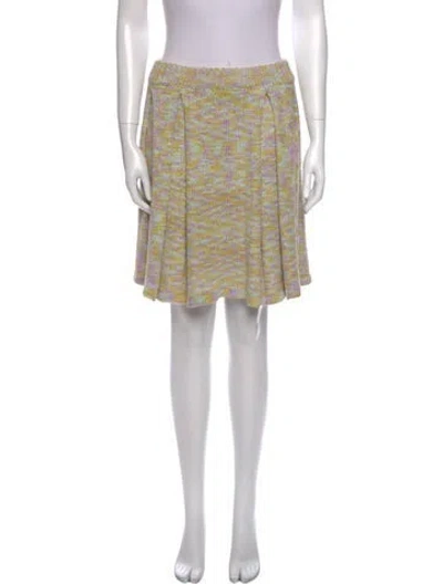 Pre-owned Puppets And Puppets Printed Knee-length Skirt In Purple