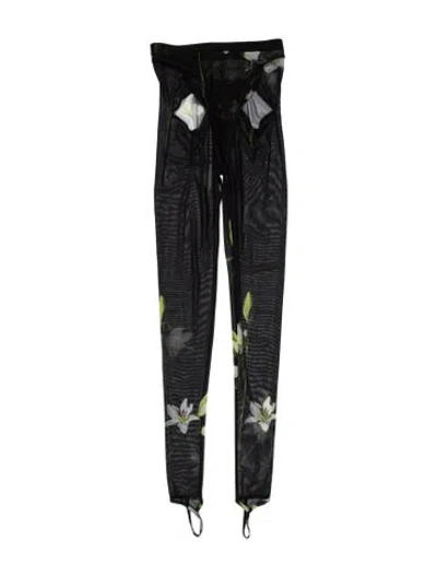 Pre-owned Puppets And Puppets Printed Skinny Leg Pants In Multi