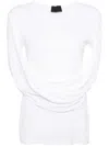 Puppets And Puppets Straightjacket Cotton Top In White
