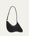 Puppets And Puppets Thing 2 Crinkled Leather Shoulder Bag In Black