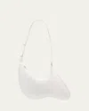 PUPPETS AND PUPPETS THING 2 CROC-EMBOSSED SHOULDER BAG