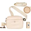Puppington 3-in-1 Dog Walking Bag With Poop Bags Plus Travel Bowl And Reflective Leash In Vanilla Cream