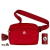 Puppington 3-in-1 Dog Walking Bag With Poop Bags In Ruby Red